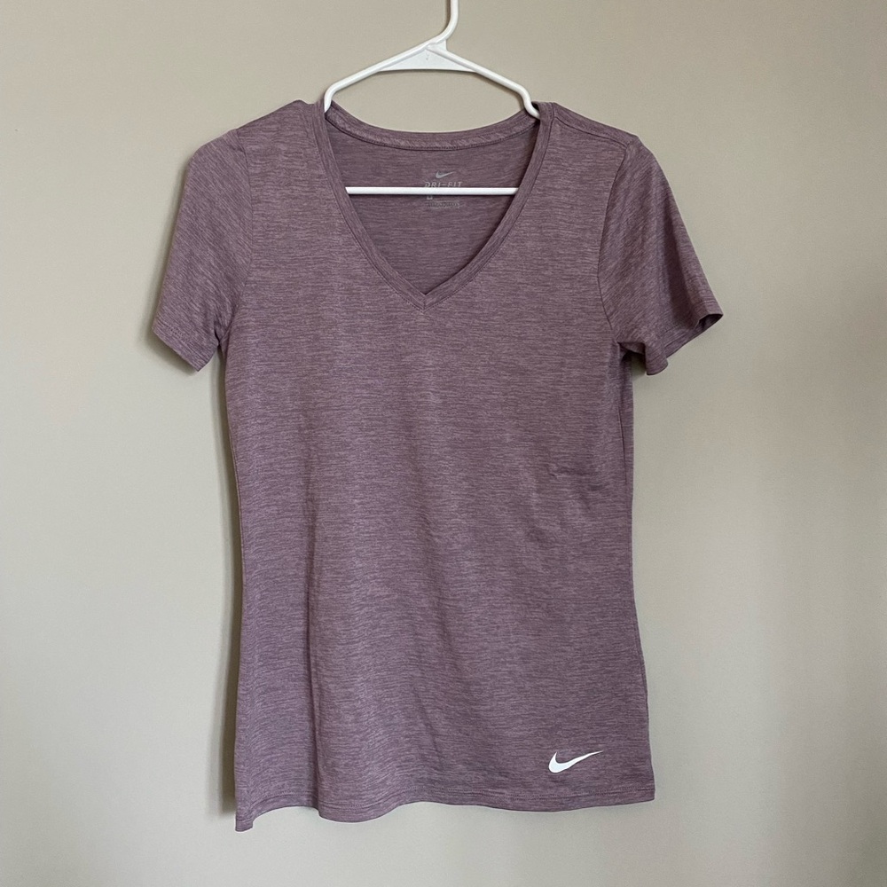 Nike Women's Purple V-Neck Top